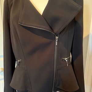 White House Black Market Women's Moto Peplum Jacket